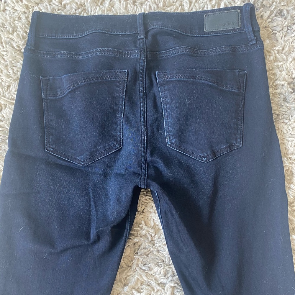 Express Mid Rise Skinny Jeans - Picture 2 of 3